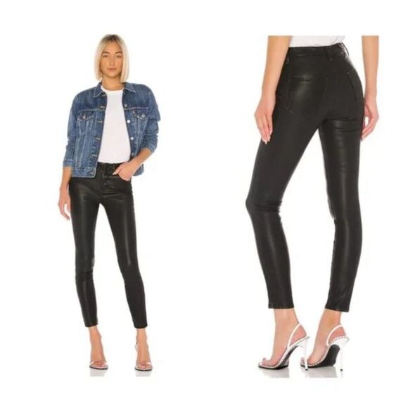 REVOLVE Blank NYC Faux Leather Daddy Soda Pants in Black | Size 27 - Picture 1 of 3